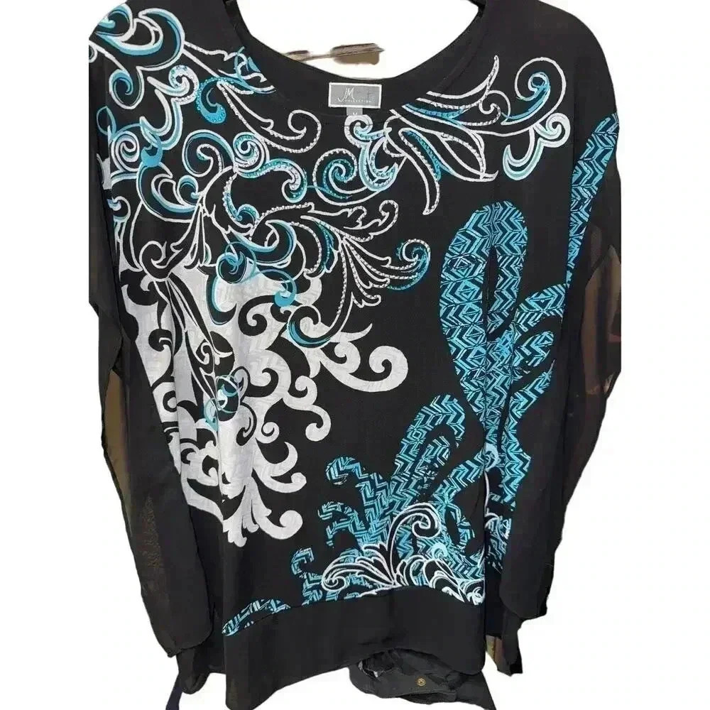 JM COLLECTION blouse Size M medium